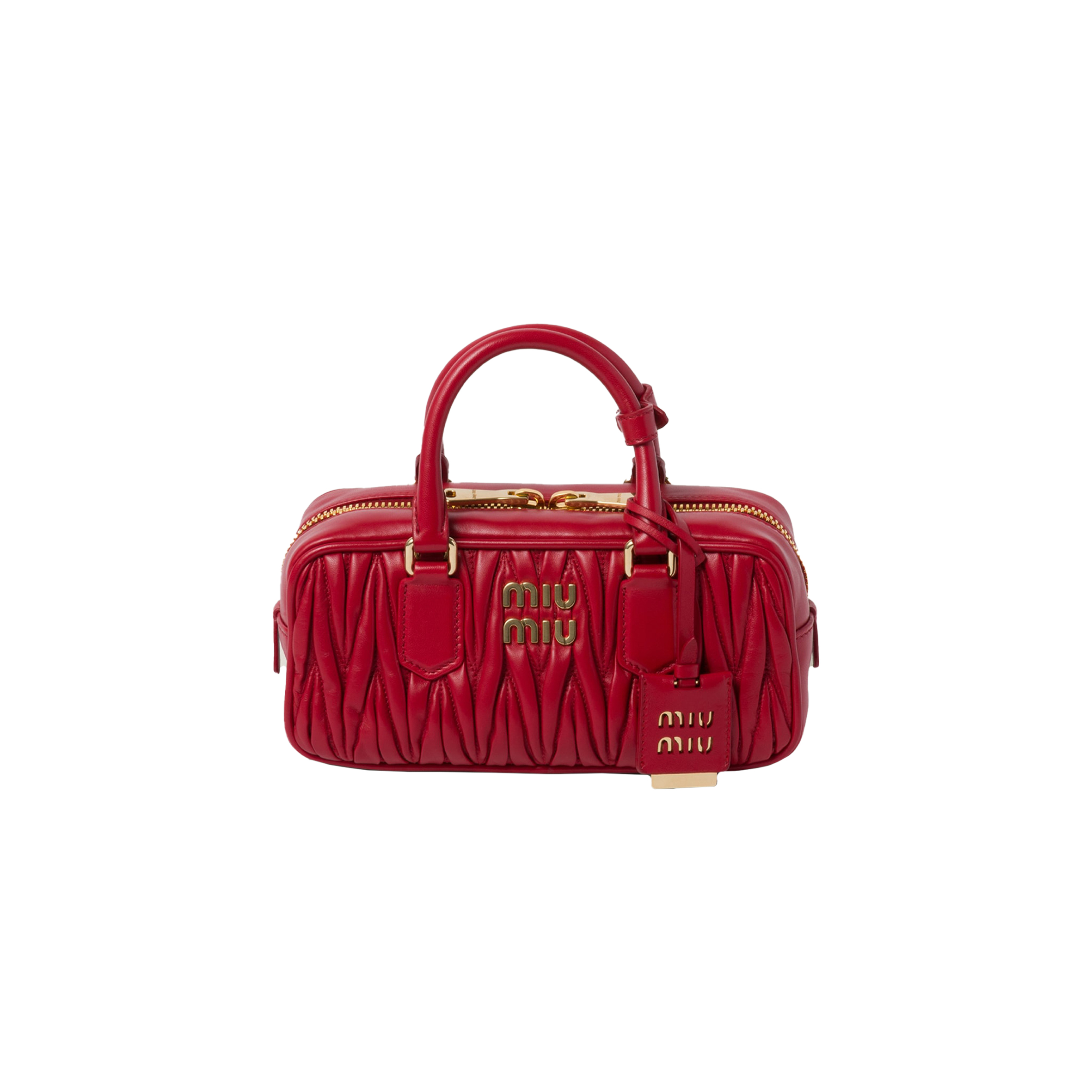 MIU MIU ARCADIE MATLASSÉ BAG IN NAPPA LEATHER 5BB142 (22*10.5*7.5cm)